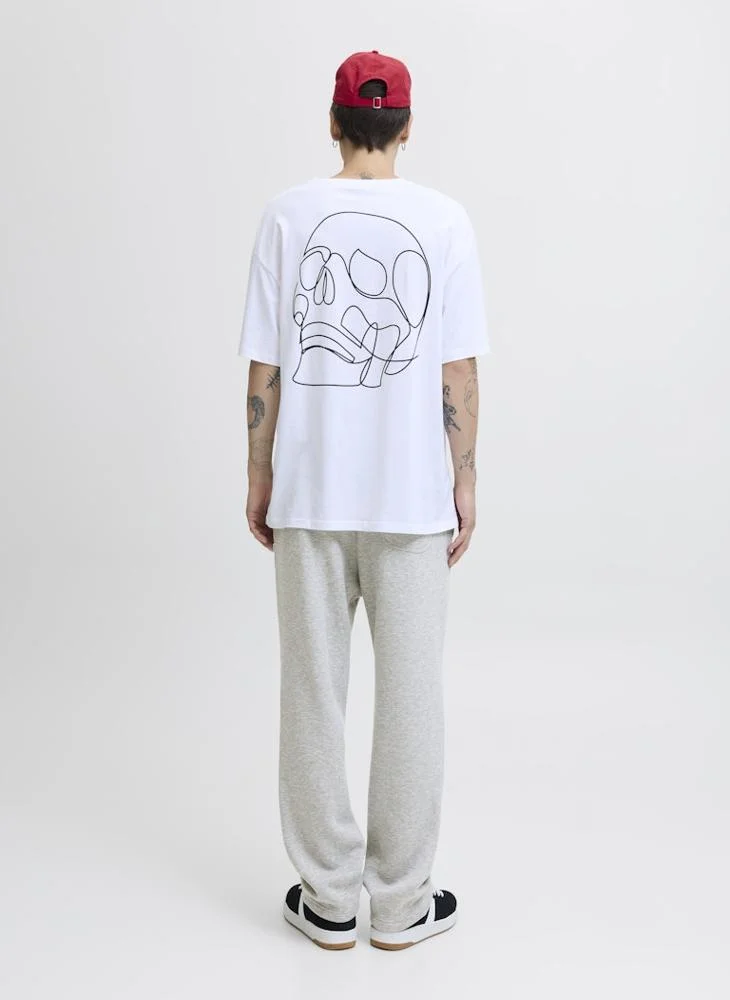 JACK & JONES Casual Drawstring Open hem Sweatpants